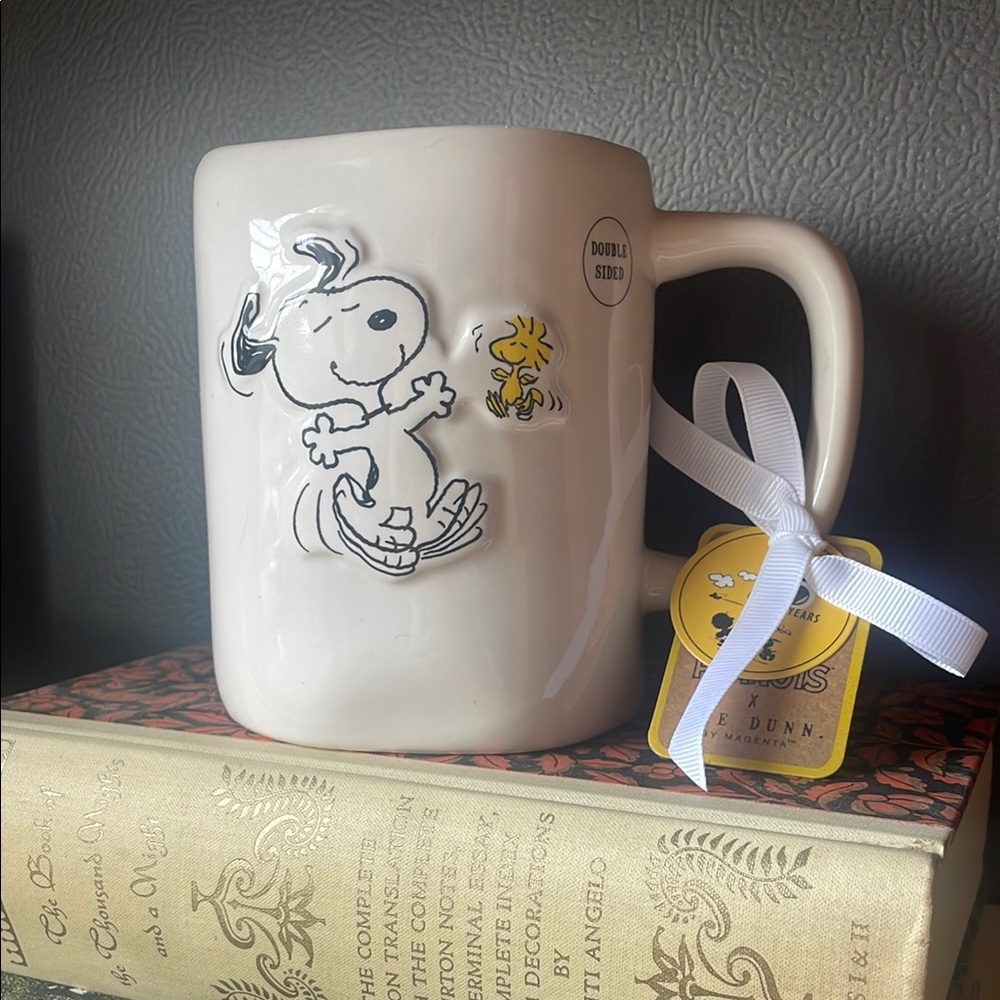 Peanuts & Rae Dunn Best Friend Mug with Snoopy and Woodstock